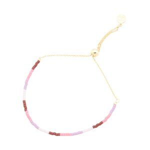 GORJANA Pink Multi Malibu Gigi Stripe Adjustable Bracelet